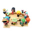 One Piece  Straw Hat Pirates Cute Figures 9pcs