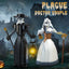 Creative Design Plague Doctor Couple Figure Building Blocks