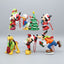 Holiday Gift Cartoon Character Cute Ornament 6pcs