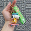 Charlie Brown And Snoopy Skateboard Cute Keychain