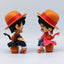 One Piece Straw Hat Pirates Sitting Position Cute Figures