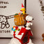 Peanuts Snoopy Merry Chrismas Gingerbread House Building Block