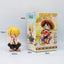 One Piece Straw Hat Pirates Sitting Position Cute Figures