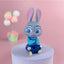 Cartoon Character Rabbit Ears Cute Ornaments 6pcs