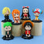 One Piece Straw Hat Pirates Cute Ornament 6pcs