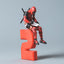 Deadpool Mini Car Desktop Ornaments